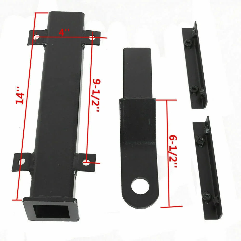 Golf Cart Trailer Hitch Receiver 2" Rear Receiver Hitch Kit Club Car EZGO Yamaha Universal Rear Seat Trailer Hitch Receiver