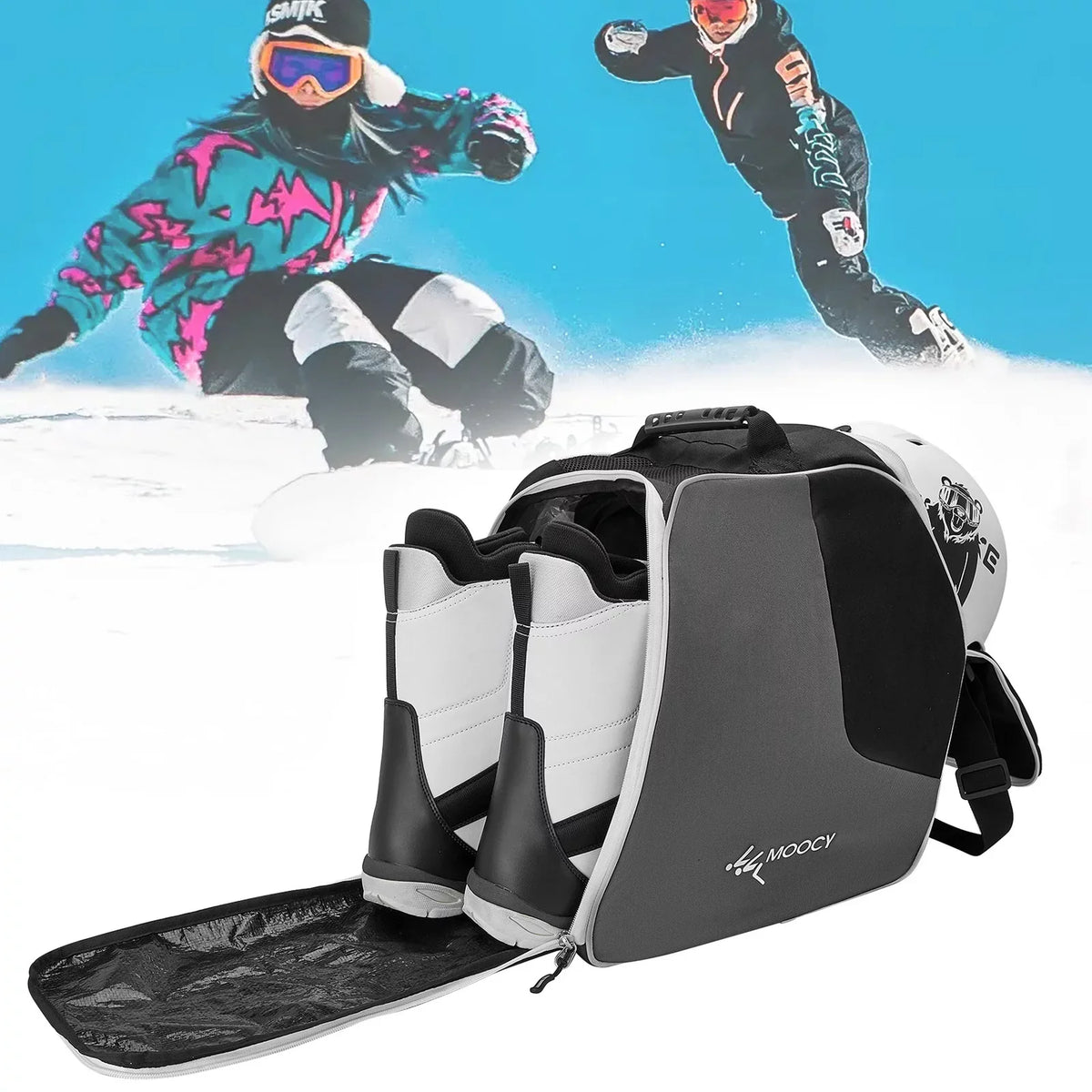 Ski Boots Bag Snowboard Boots Bag Travel Boot Bag for Ski Helmets Ski Boot Gloves