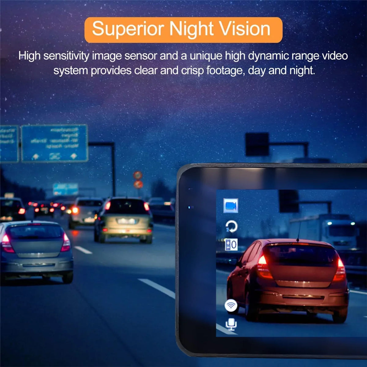 2K Dash Cam, 3 Inches Dual Dash Camera for Cars, WDR Dashcam Front and Rear Night Vision, 170° Wide Angle, Loop Recording, G-Sensor, Parking Monitor,Free 32GB Card