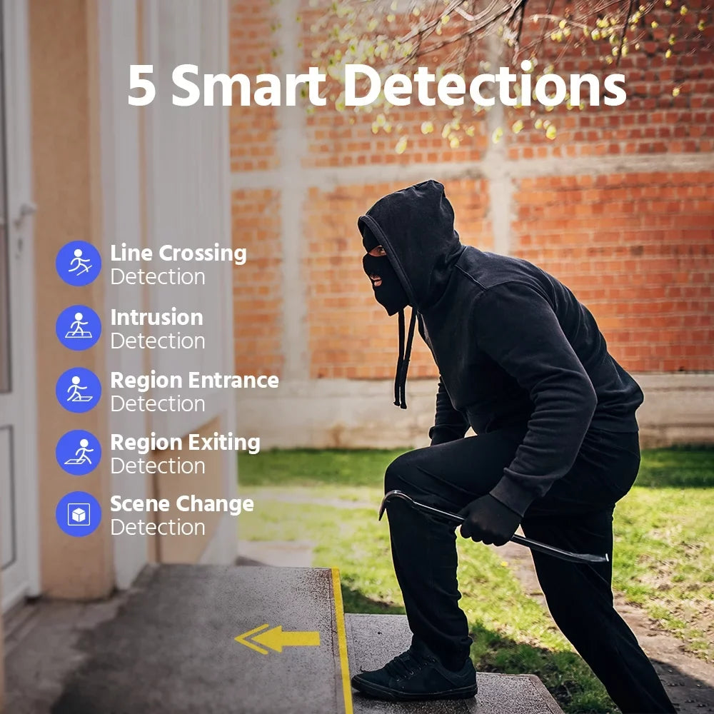 ANNKE 8MP 4K 4X Motorized Varifocals PoE Dome Security Camera,Support 2-Way Audio,Person/Vehicle Detection