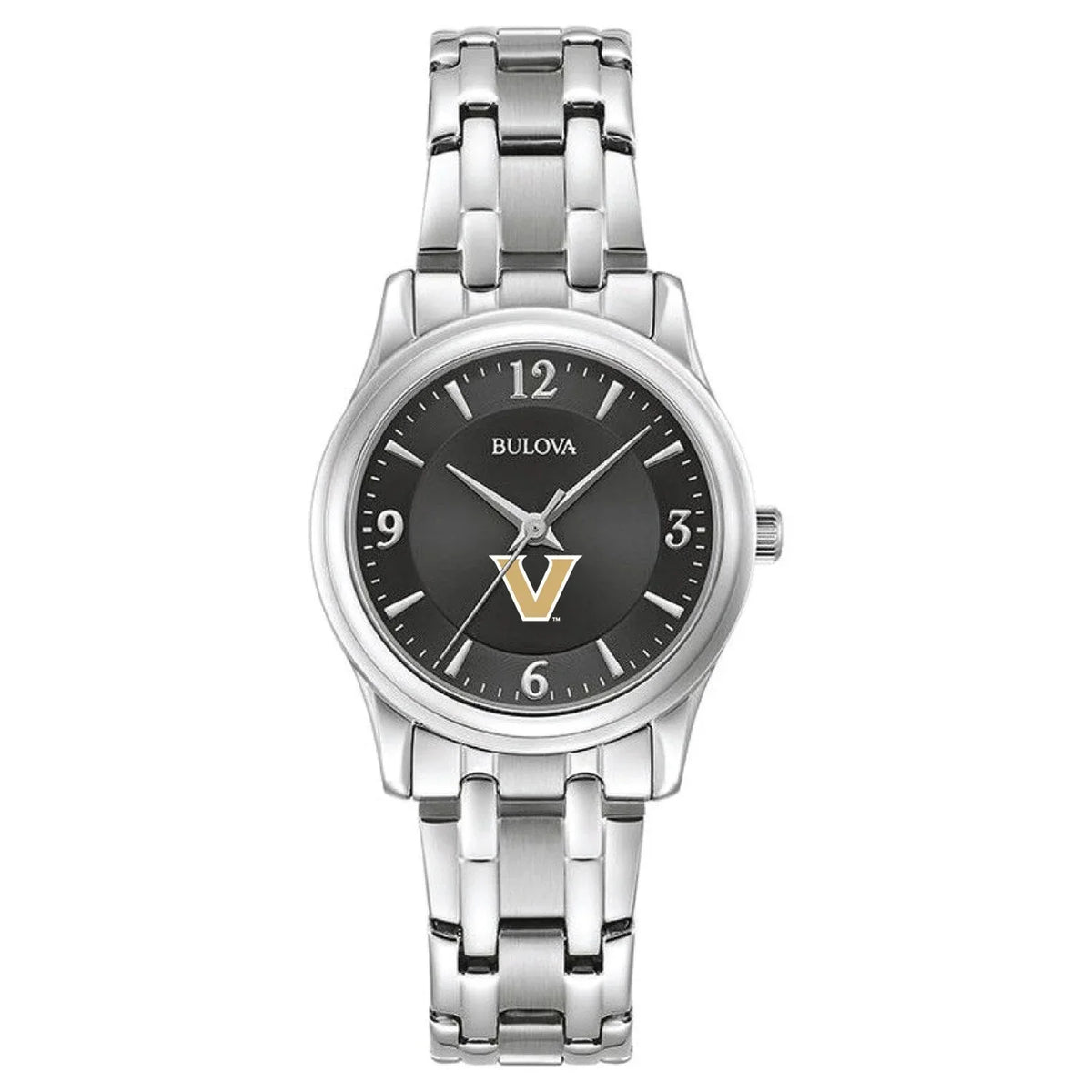 Women's Bulova Ebony Vanderbilt Commodores Corporate Collection Stainless Steel Watch