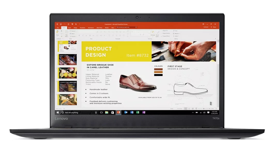 ThinkPad T470s Touch Windows 10 Pro Laptop - Core i7-7600U, 20GB RAM, 2TB PCIe NVMe SSD, 14" IPS FHD (1920x1080) Matte Touchscreen, Fingerprint Reader, Smart Card Reader, Jet Color