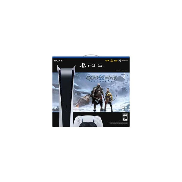 2022 Holiday Bundle: PlayStation_PS5 Gaming Console (Digital Version) with God of War (GOW) Ragnarök + PlayStation_VR Marvel’s Iron Man VR_Bundle