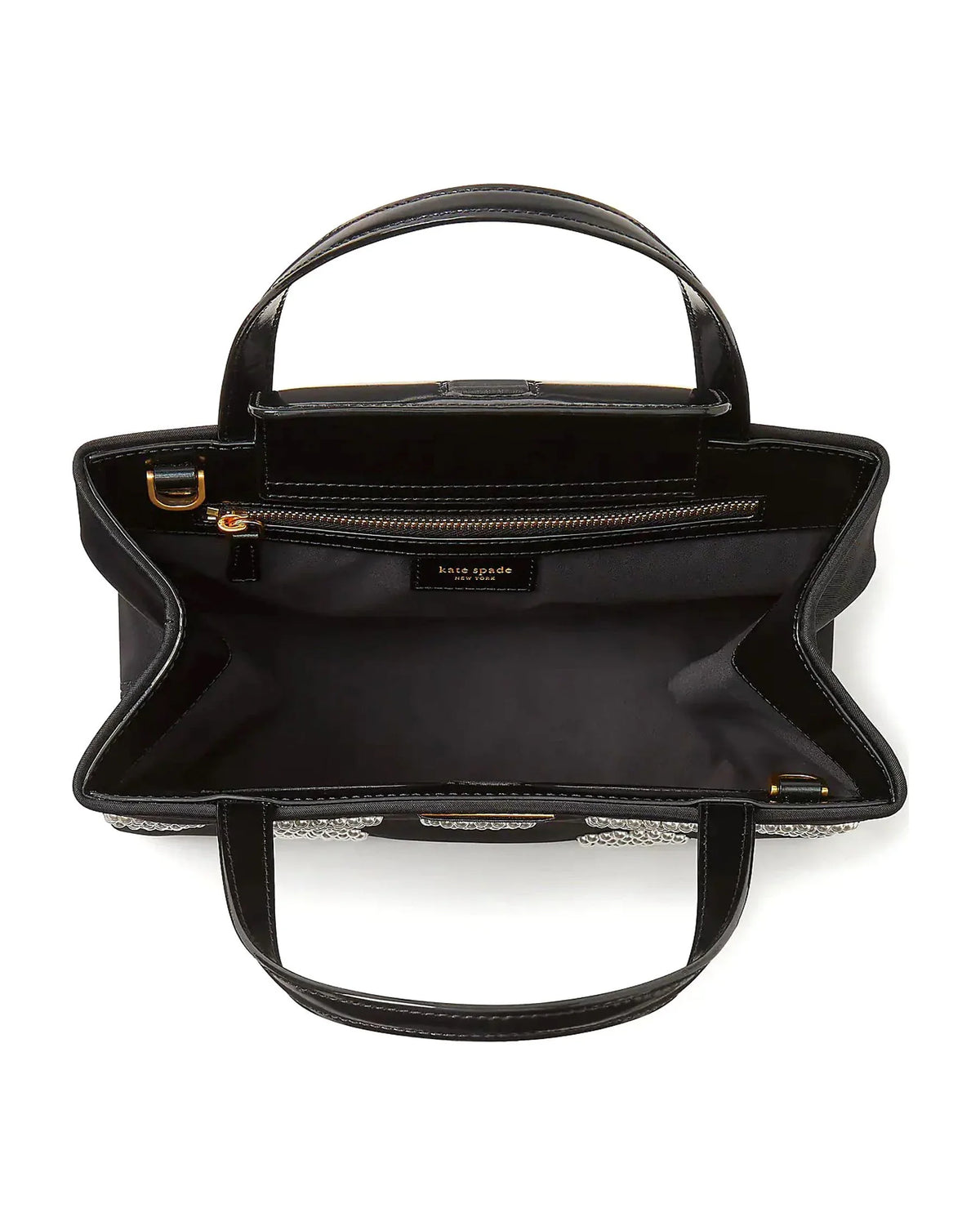 Sam Icon Pearl Embellished Nylon Small Tote