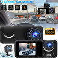 2" 1080P HD Dual Lens Car Dash Camera Interior Video Recorder G-sensor
