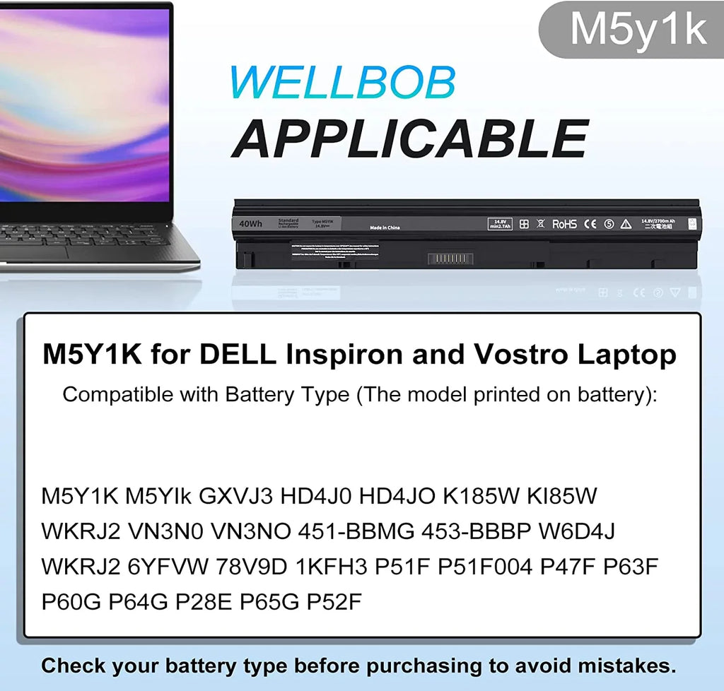M5Y1K y for Inspiron 5559 5558 y, for Inspiron 15 3000 5000 y 3558 3567 5555 5566 5759,