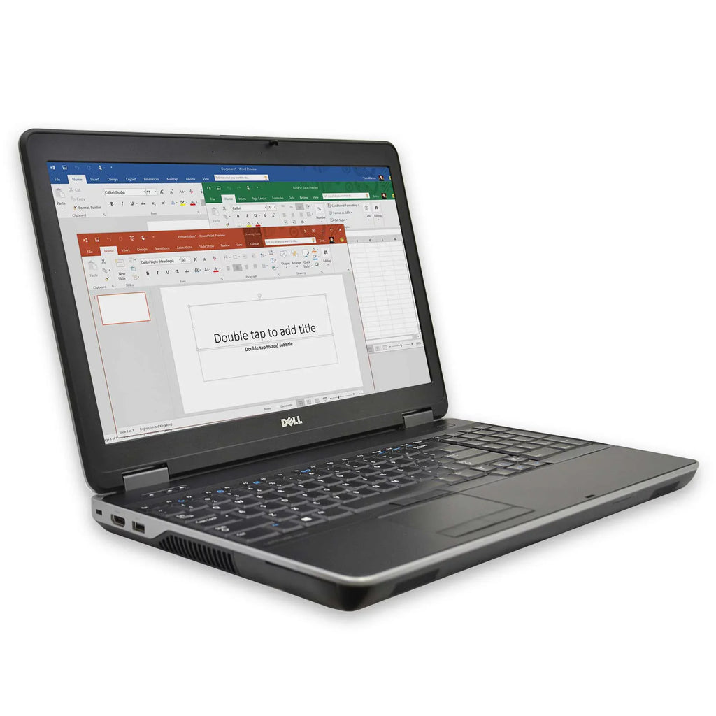 Latitude E6540 Laptop Computer, 2.60 GHz i7 Quad Core Gen 4, DDR3 RAM, SSD Hard Drive, Windows 10 Home 64Bit, 15" Screen Used