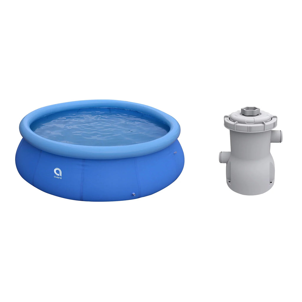 JLeisure 10' x 30" Prompt Set Inflatable Pool w/Clean Plus Filter Pump