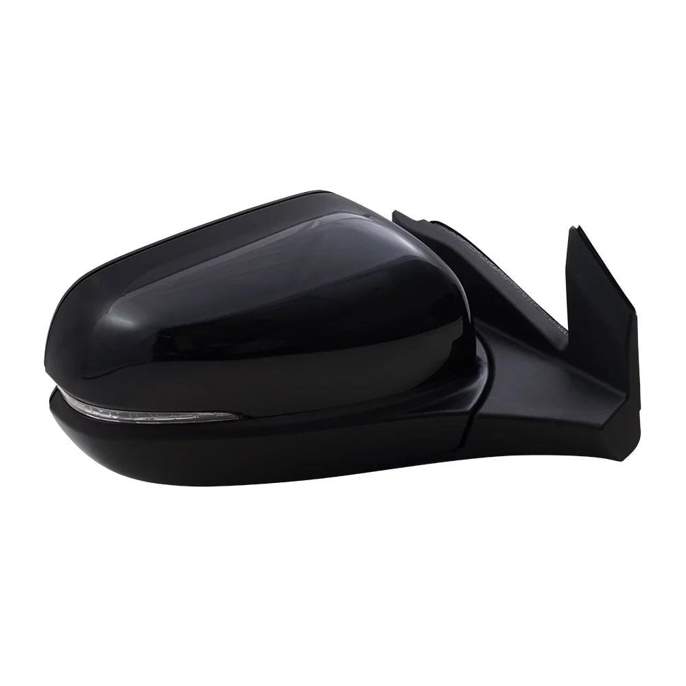 Brock Aftermarket Replacement Passenger Right Power Door Mirror Assembly Paint To Match Ebony Manual Folding With Heat-Signal Without Memory-Auto Dimming-Side View Camera