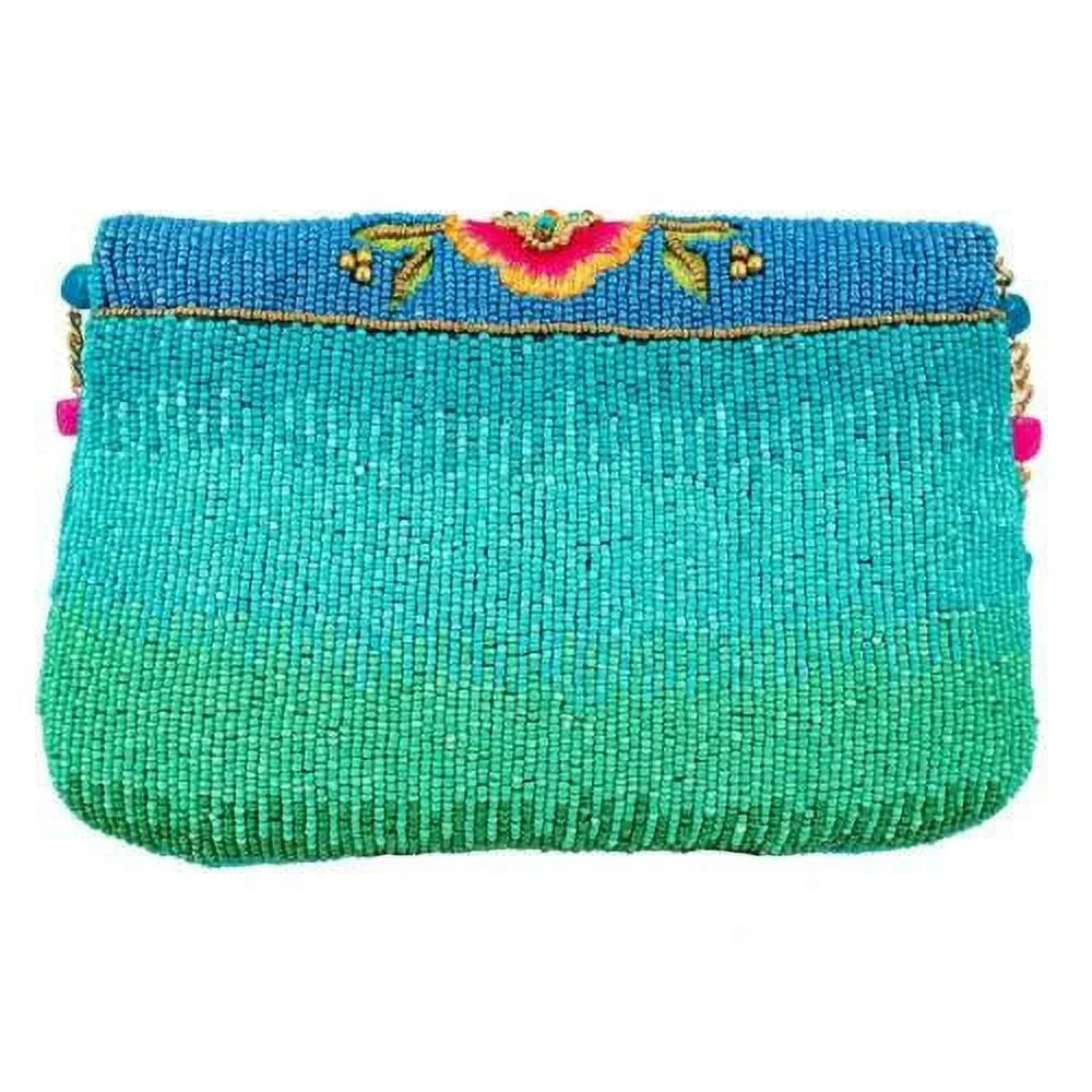 Mary Frances Butterfly Love Blue Pink Spring Beaded Crossbody Handbag BAG NEW