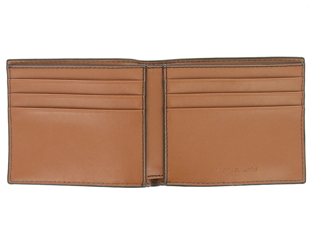 Andy Mens Leatehr Slim Billfold Bi-Fold Wallet (Luggage)