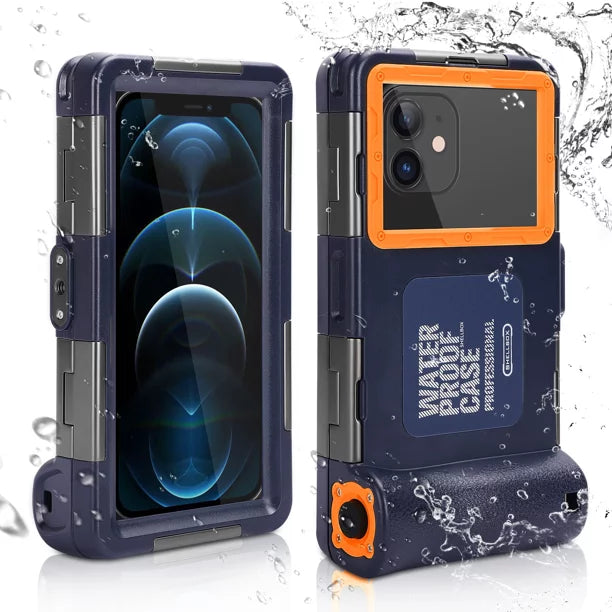 UrbanX Professional [15m/50ft] Swimming Diving Surfing Snorkeling Photo Video Waterproof Protective Case Underwater Housing for Gionee S10C And all Phones Up to 6.9 Inch LCD with Lanyard