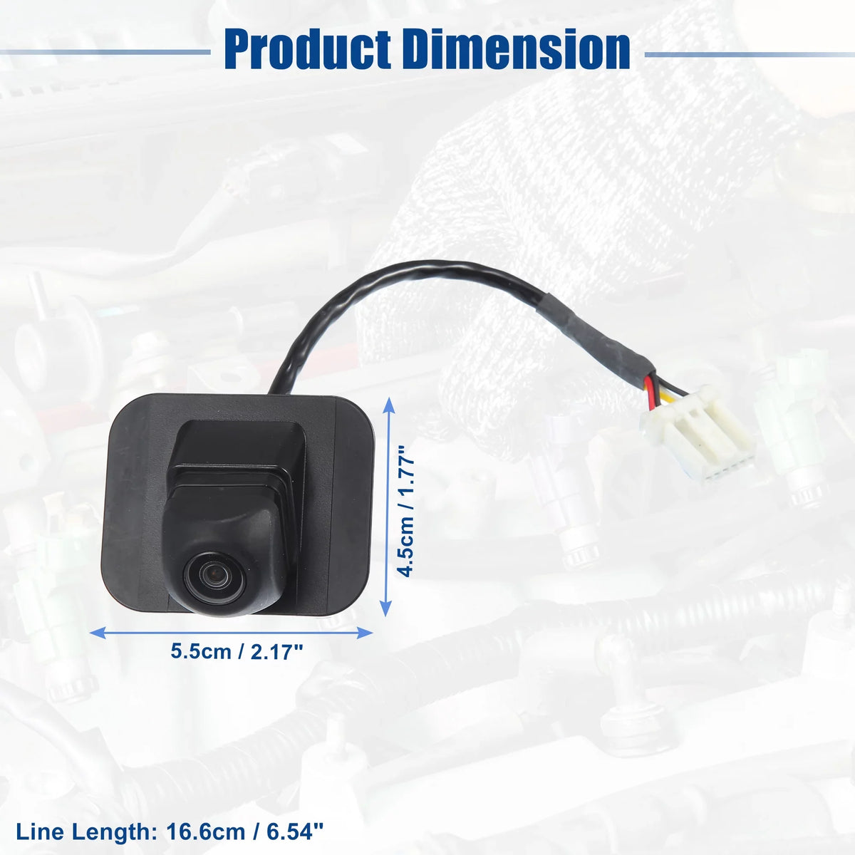 Unique Bargains Rear View Back Up Camera Replacement Fit for Honda Civic 2013 2014 2015 Ebony
