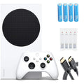 Xbox Series S All-Digital 512 GB Console White (Disc-Free Gaming), One Xbox Wireless Controller, 1440p Resolution, Up to 120FPS, Wi-Fi, with Batteries and Charger Accessories Set and more