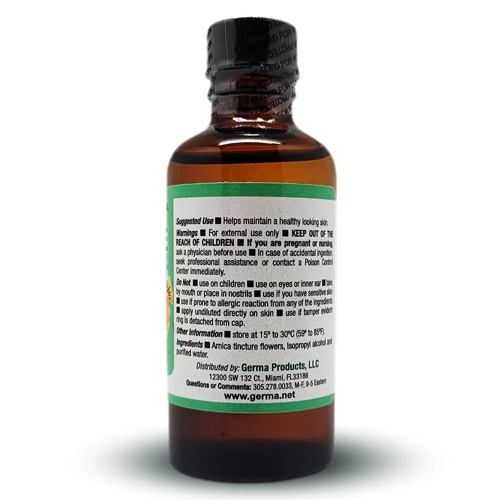 Germa Arnica Tincture. Topical Anaesic. For Joint Pain, Body Aches and Counterirritant for Bruises. Helps You Maintain a Healthy Skin. 1.7 oz. Pack of 3