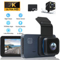 2K Dash Cam, 3 Inches Dual Dash Camera for Cars, WDR Dashcam Front and Rear Night Vision, 170° Wide Angle, Loop Recording, G-Sensor, Parking Monitor,Free 32GB Card
