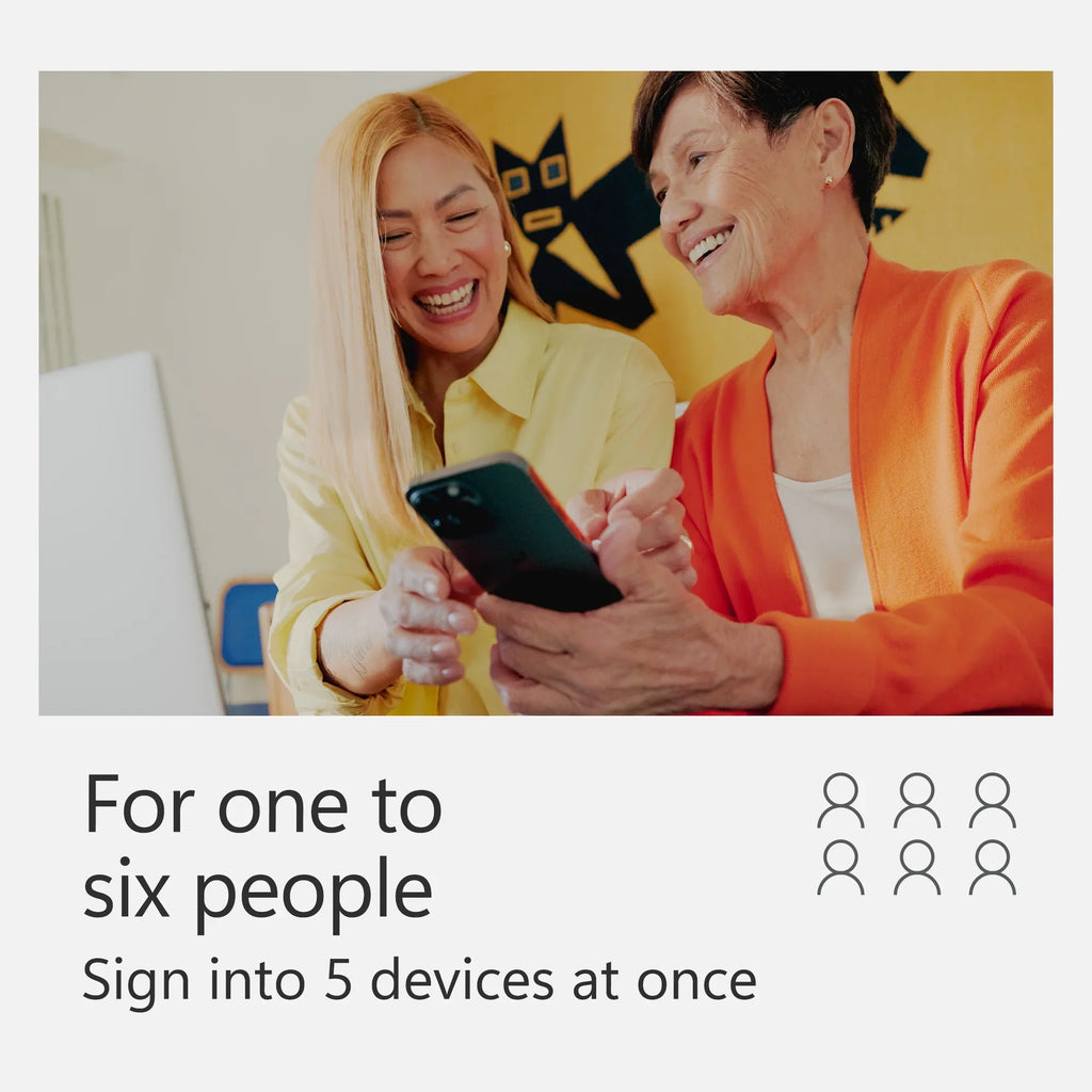 365 Family | 12-Month Subscription, up to 6 people | Premium Office apps | 1TB OneDrive cloud storage | PC/Mac Download