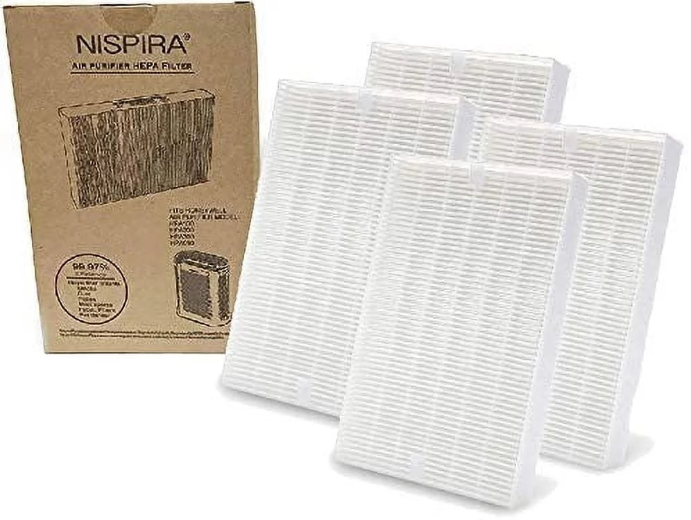 True HEPA Filter Replacement for Honeywell Air Purifier Models A300, A-090, A-100 and A200 Compared With Part HRF-R2 - 4 Packs