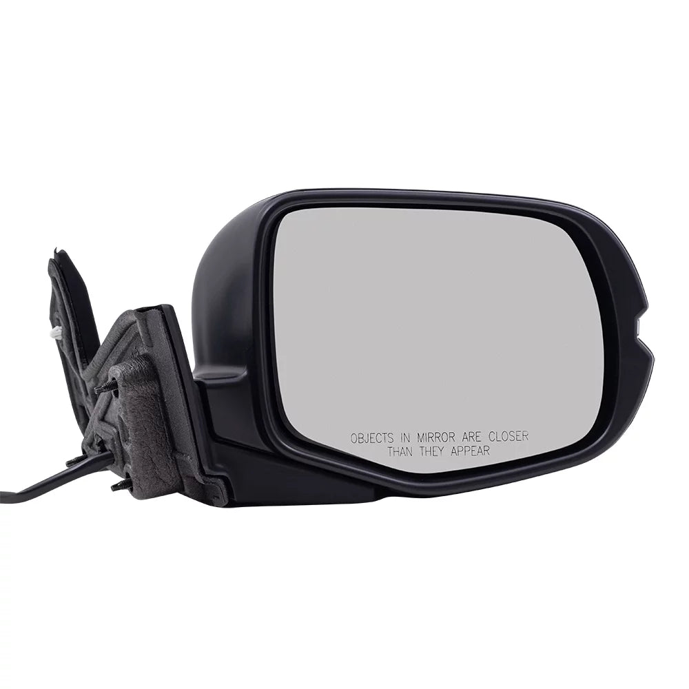 Brock Aftermarket Replacement Passenger Right Power Door Mirror Assembly Paint To Match Ebony Manual Folding With Heat-Signal Without Memory-Auto Dimming-Side View Camera