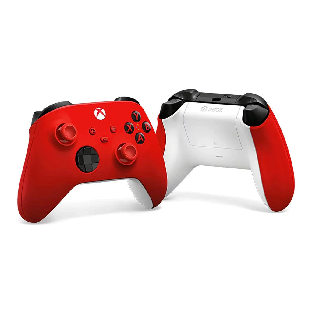 Xbox Series S 512GB Digital Console with Extra Wireless Controller - Pulse Red - Surge 12 Piece Accessory Kit and CHARGEDOCK Dual Charge Base with Microfiber Cleaning Cloth
