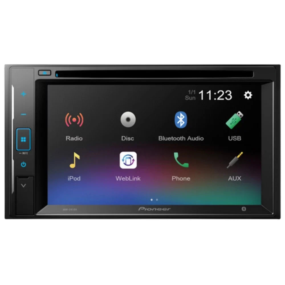 KIT4934 Bundle for 2014 Nissan Versa Note W/ Pioneer Double DIN Car Stereo with Bluetooth/Backup Camera/Installation Kit/in-Dash DVD/CD AM/FM 6.2" WVGA Touchscreen Digital Media Receiver