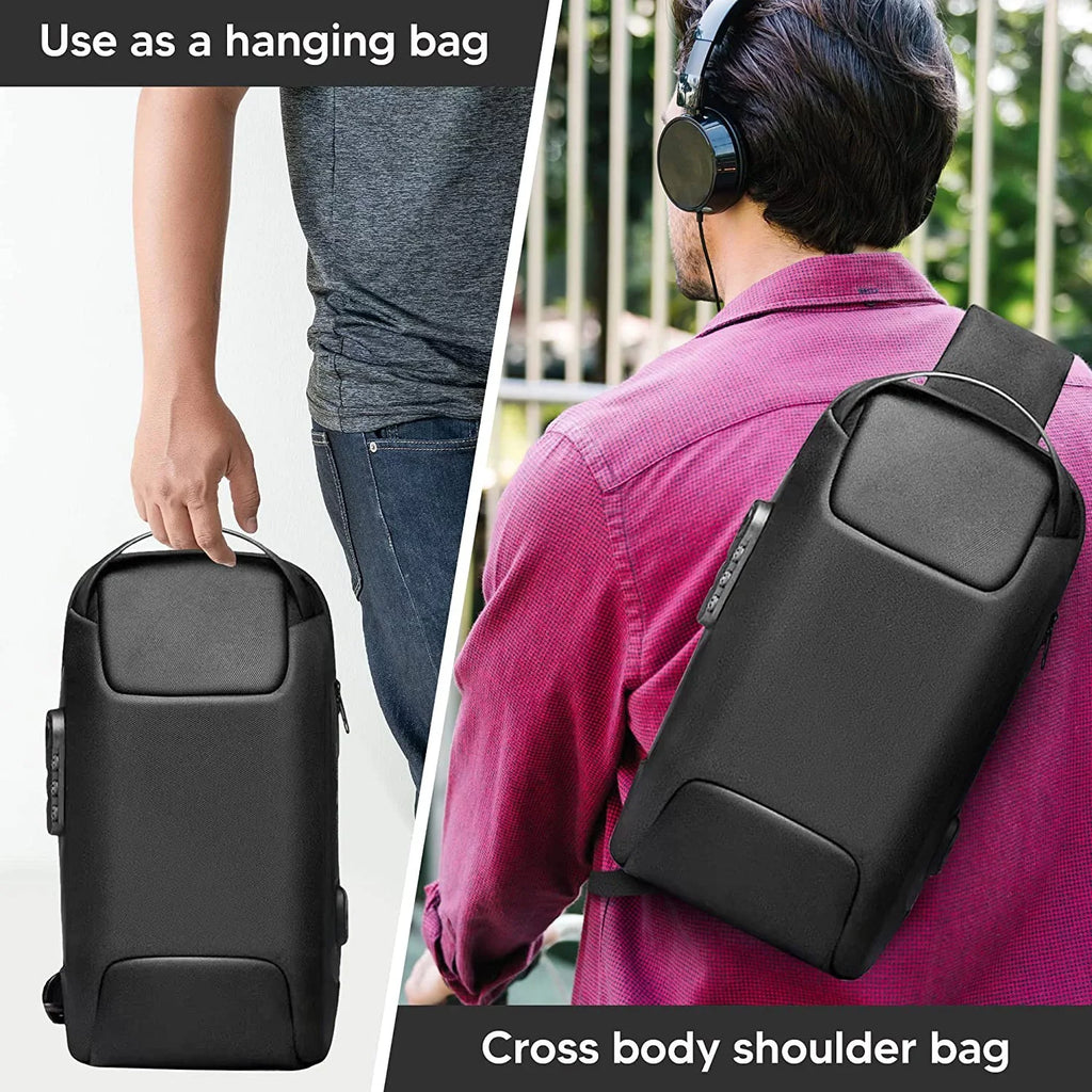 Steam Deck Carrying Case & NIntendo Switch Carrying Bag- Steam Console Carrying Chest Bag for Gamer-Chest Bag with Lock for Gaming Accessoreis Jet