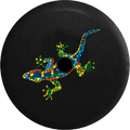 2018 2019 Wrangler JL Backup Camera Mosaic Tile Multicolor Lizard Gecko Spare Tire Cover for Jeep RV 33 Inch
