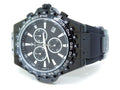 Mens Ebony Joe Rodeo Jojo 48mm Rubber Band Signature Watch 0.26ct