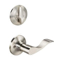 Yale YR720KW619LH Residential Left Hand Edge Active Interior Handleset Trim with Keowee Lever, Satin Nickel