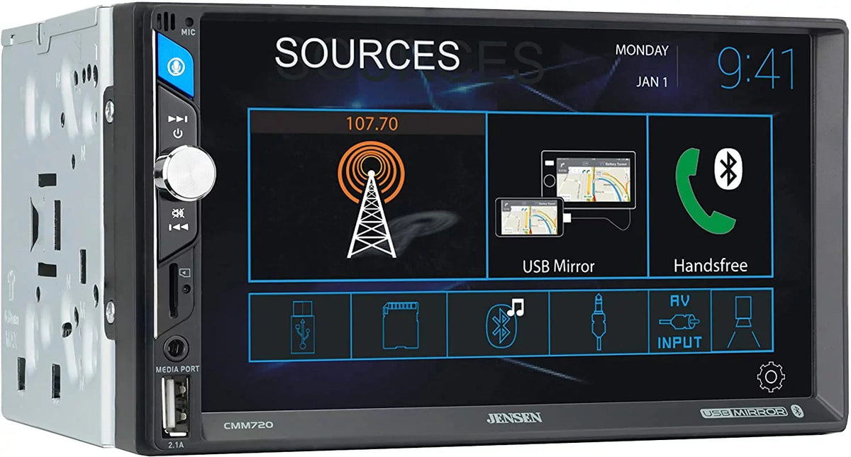 FITS SCION AM/FM USB/BLUETOOTH TOUCHSCREEN CAR RADIO STEREO PKG. INCLUDES VEHICLE SPECIFIC INSTALLATION HARDWARE INCLUDING DASH KIT, WIRE HARNESS, AND ANTENNA ADAPTER WHEN REQIRED.