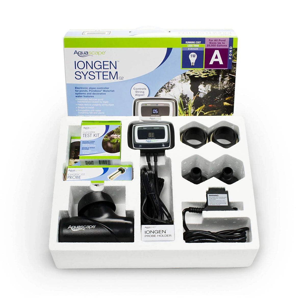 Aquascape 95027 IonGen G2 Natural Chemical Free Auto Pond Aae Control System