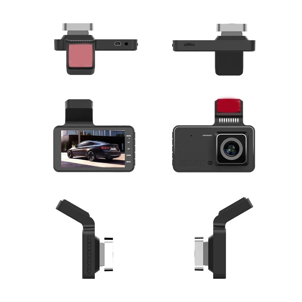 moobody Enhanced Dash Camera with 1080P DVR, 4 Inch Car Dashcam Driving Recorder, 170° Wide Angle, Touchscreen