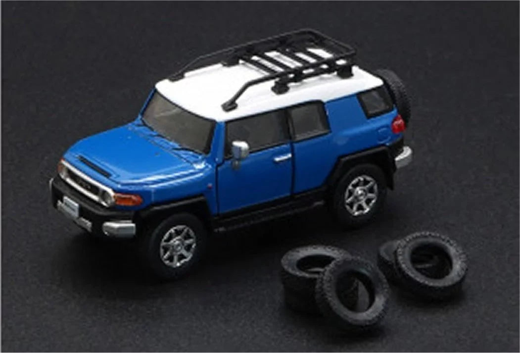 FJ Cruiser (RHD 2015) Car [1:64 scale in Blue/White]