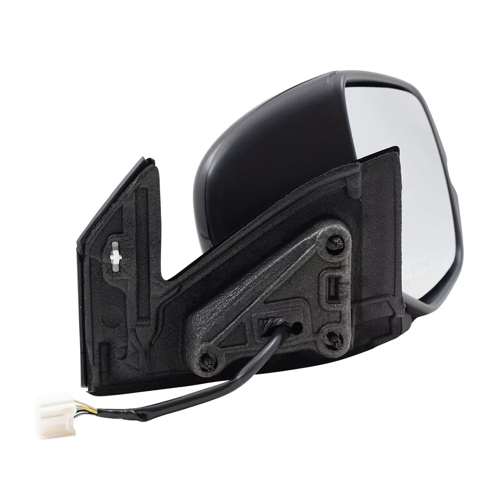 Brock Aftermarket Replacement Passenger Right Power Door Mirror Assembly Paint To Match Ebony Manual Folding With Heat-Signal Without Memory-Auto Dimming-Side View Camera