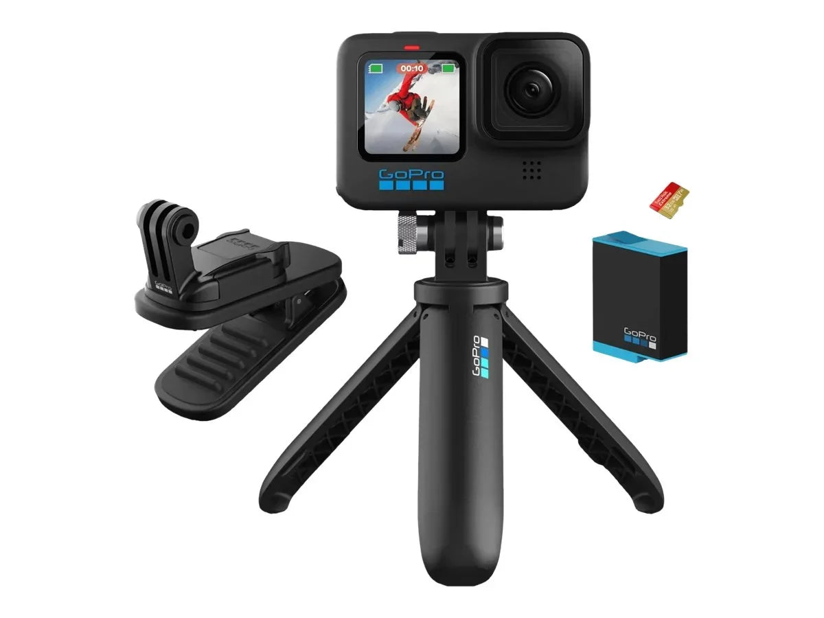GoPro HERO10 Dark - Action camera - 5.3K / 60 fps - 23 MP - Wi-Fi, Bluetooth - underwater up to 30ft