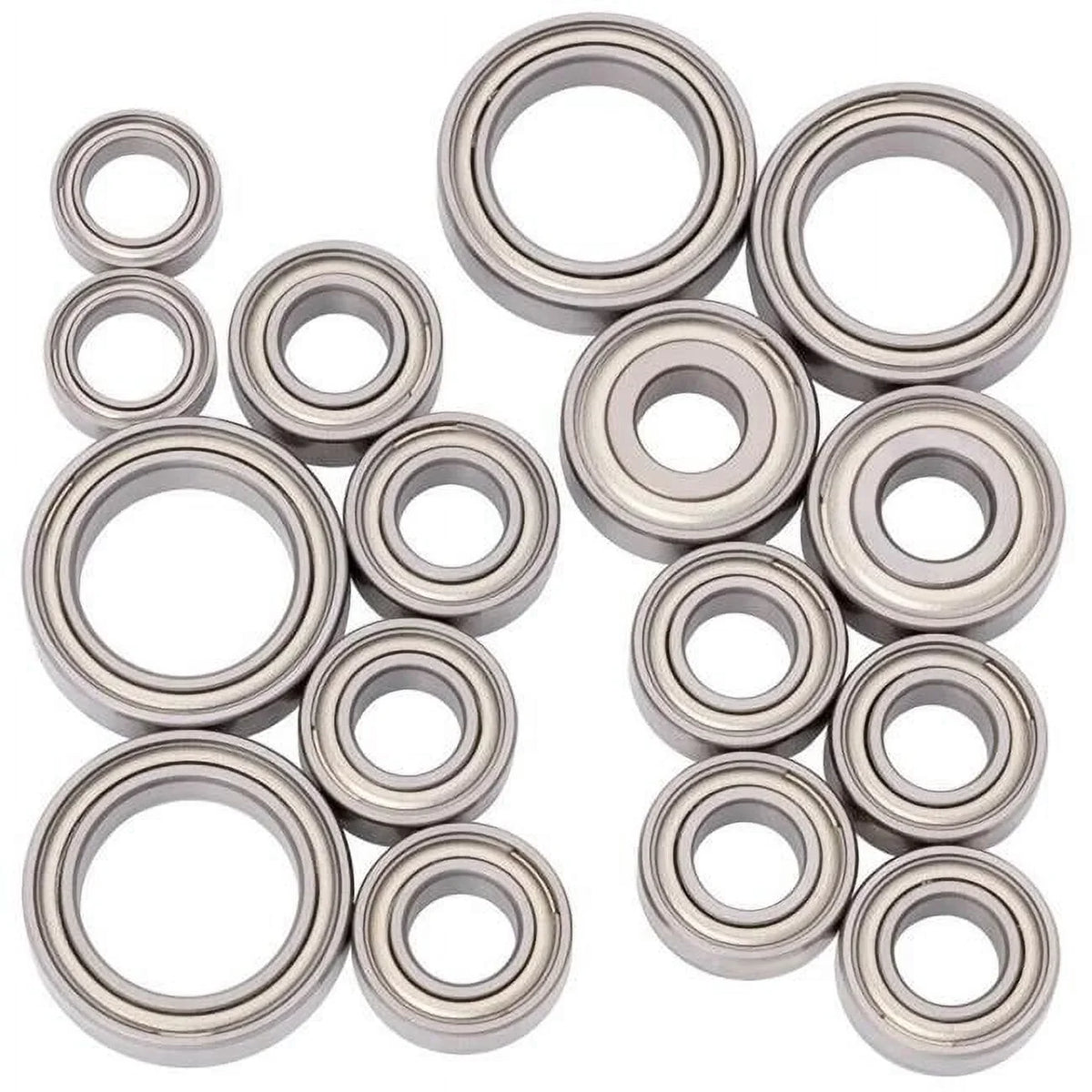 1Up Racing 1UP450043 CV2 Pro Ball Bearing Set for XRAY XB4 23, Chrome & Ceramic