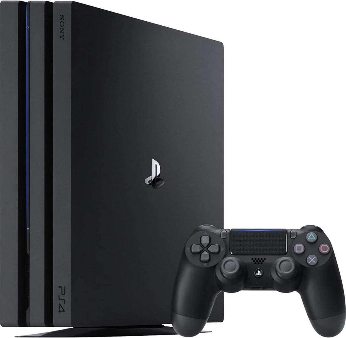 PlayStation 4 Pro 1TB Gaming Console Dark Headset 2 Controller With BOLT AXTION Cleaning Kit Bundle Like New