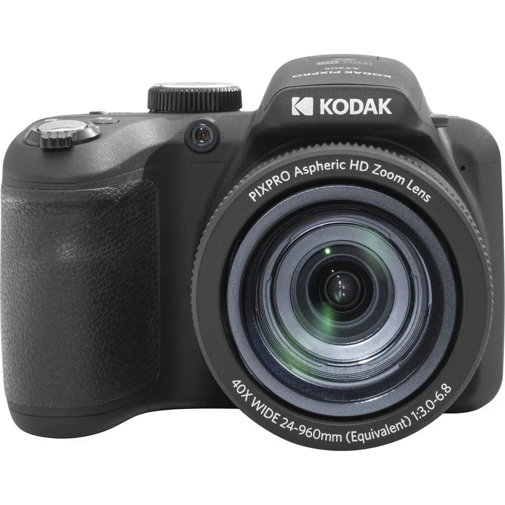 Kodak PIXPRO AZ405 Digital Camera Dark + Extra Battery + LED - 128GB Kit