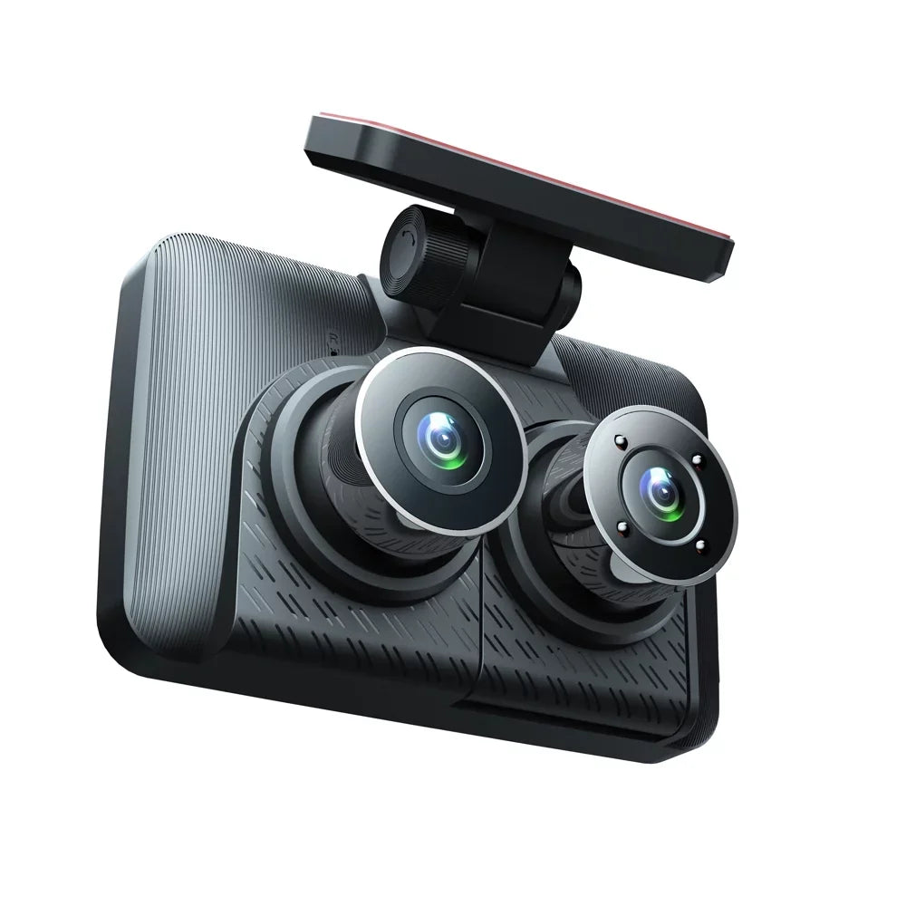 Walmart Triple Channel Dash Cam, Wide Angle Car Camera Recorder, Auto Safety Driving Recorder, 3 Cameras