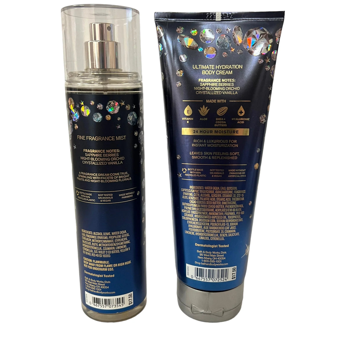 Bath & Body Works Dream Bright Fine Fragrance Mist & Body Cream Set 2 Pack 8 fl oz