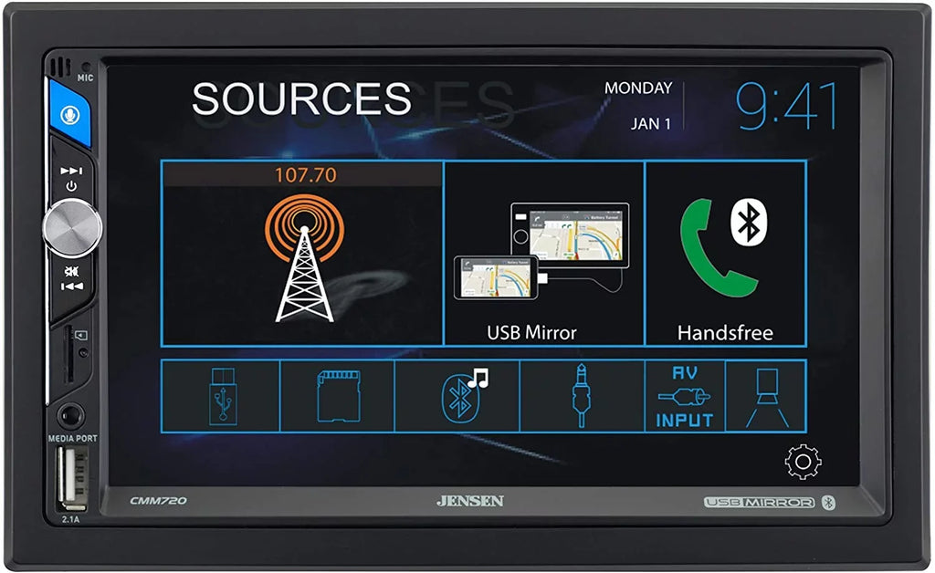 FITS SCION AM/FM USB/BLUETOOTH TOUCHSCREEN CAR RADIO STEREO PKG. INCLUDES VEHICLE SPECIFIC INSTALLATION HARDWARE INCLUDING DASH KIT, WIRE HARNESS, AND ANTENNA ADAPTER WHEN REQIRED.