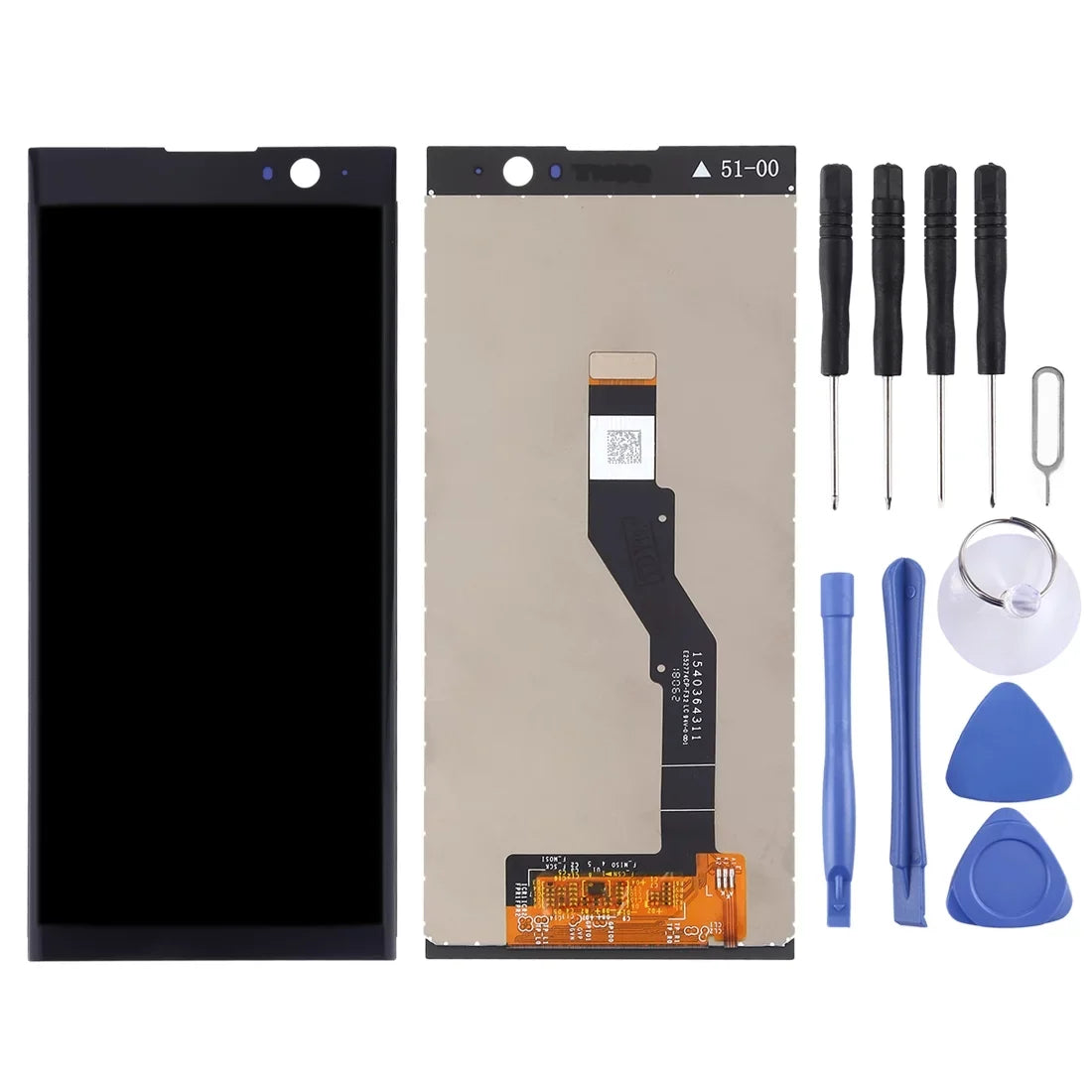 Cellphone Repair Parts OEM LCD Screen for Xperia XA2 Plus with Digitizer Full Ebony