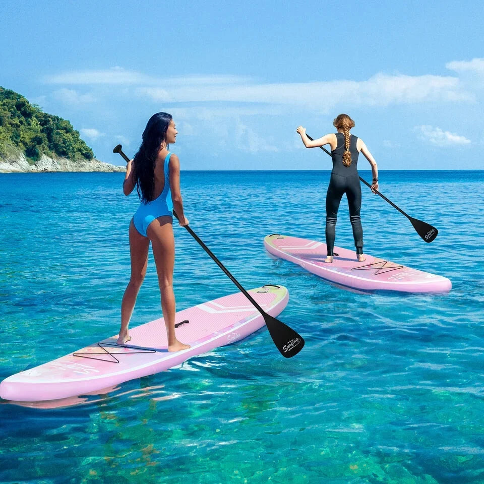 FULLWATT 11FT Stand Up Paddle Board Inflatable SUP Surfboard Complete Kit with Kayak Seat